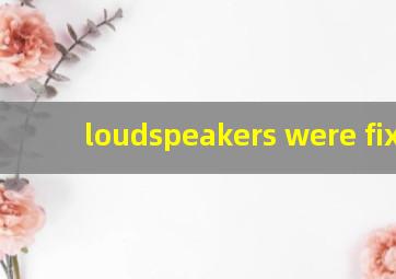 loudspeakers were fixed